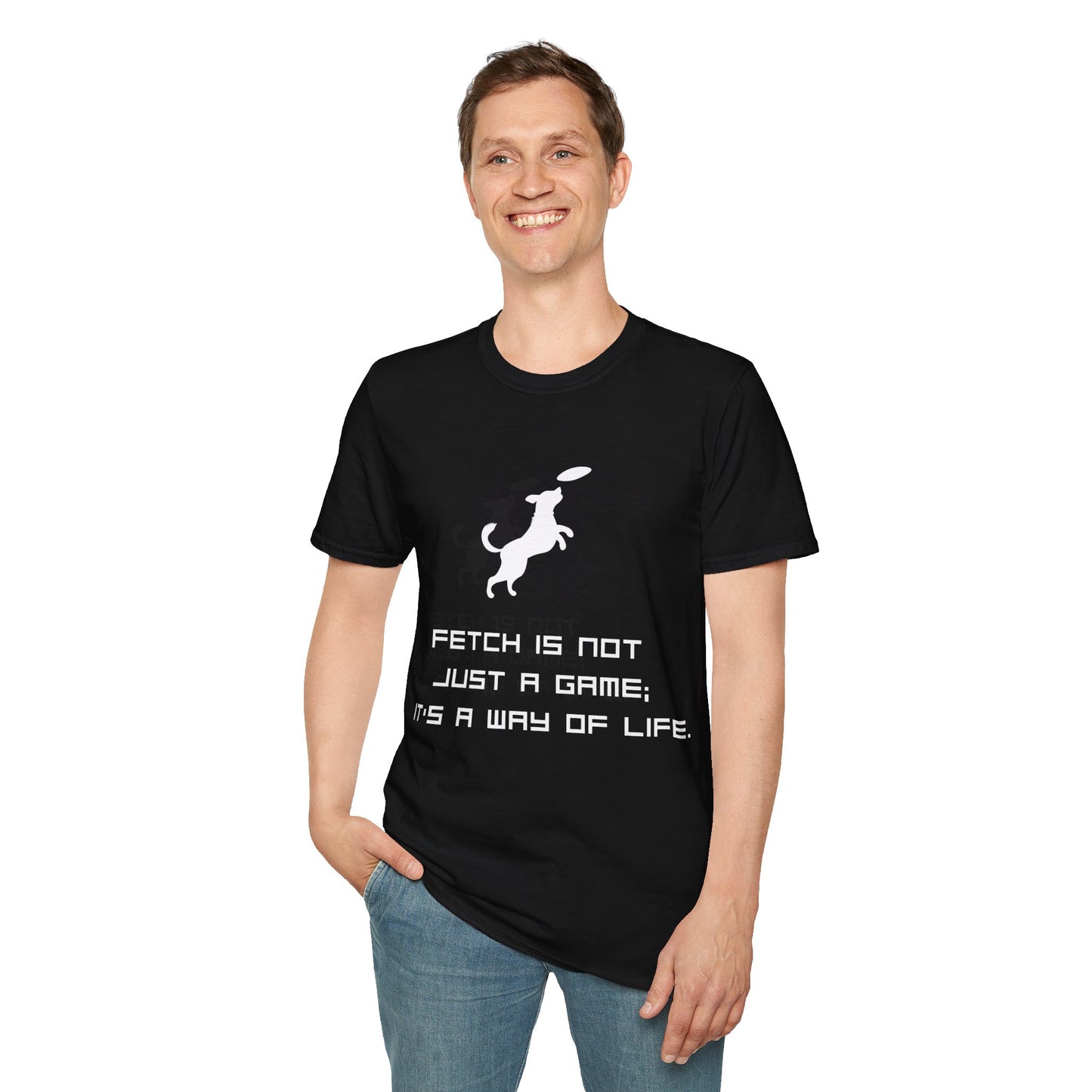 Funny Dog T-Shirt — “Fetch Not Just a Game, It’s a Wag of Life”