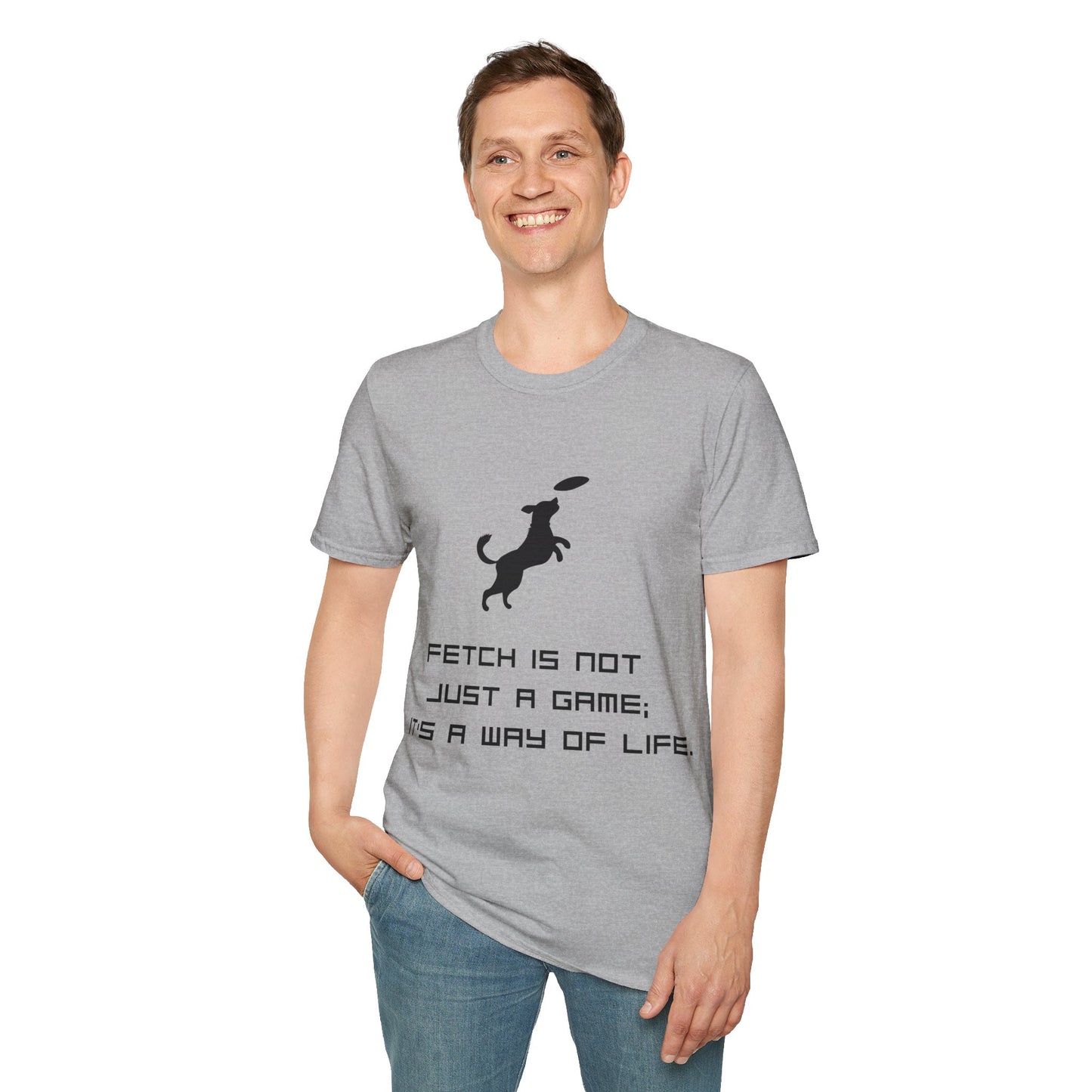 Funny Dog T-Shirt — “Fetch Not Just a Game, It’s a Wag of Life”