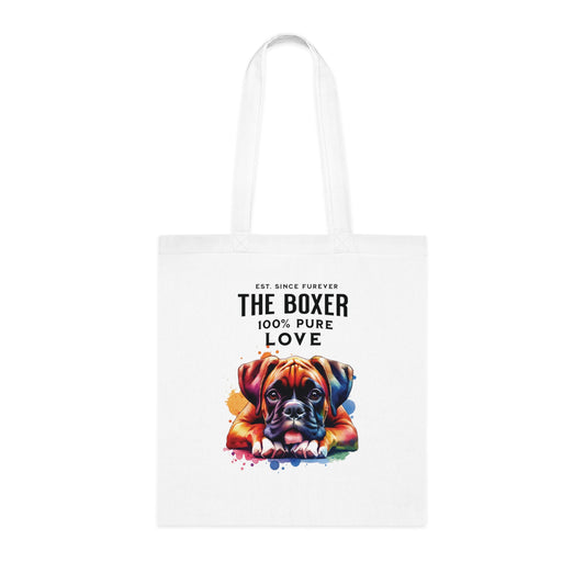 100% Love - Boxer dog - Tote