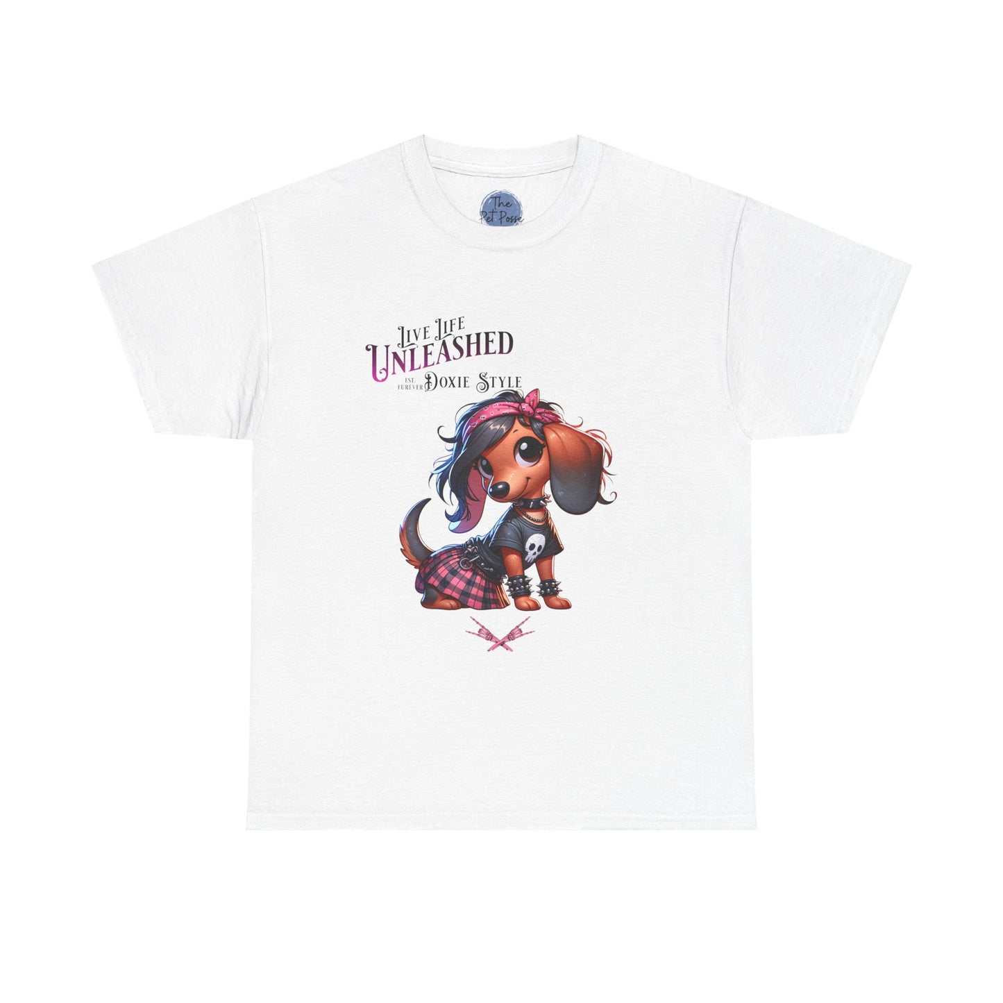 Doxie Style Unleashed  Dog Lover Tee, Cute Pet Shirt, Gift for Animal Lovers, Fun Casual T-Shirt for Every Day, Stylish Pet Apparel