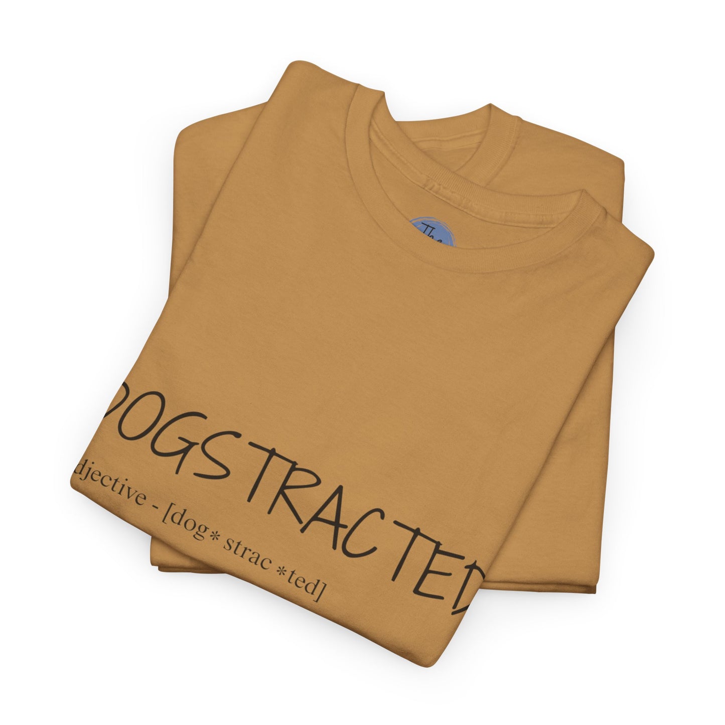 Dogstracted - Unisex Dog-Themed Heavy Cotton Tee - Perfect Gift for Dog Lovers, Casual Wear, Pet Owners, Birthdays, Dog Days