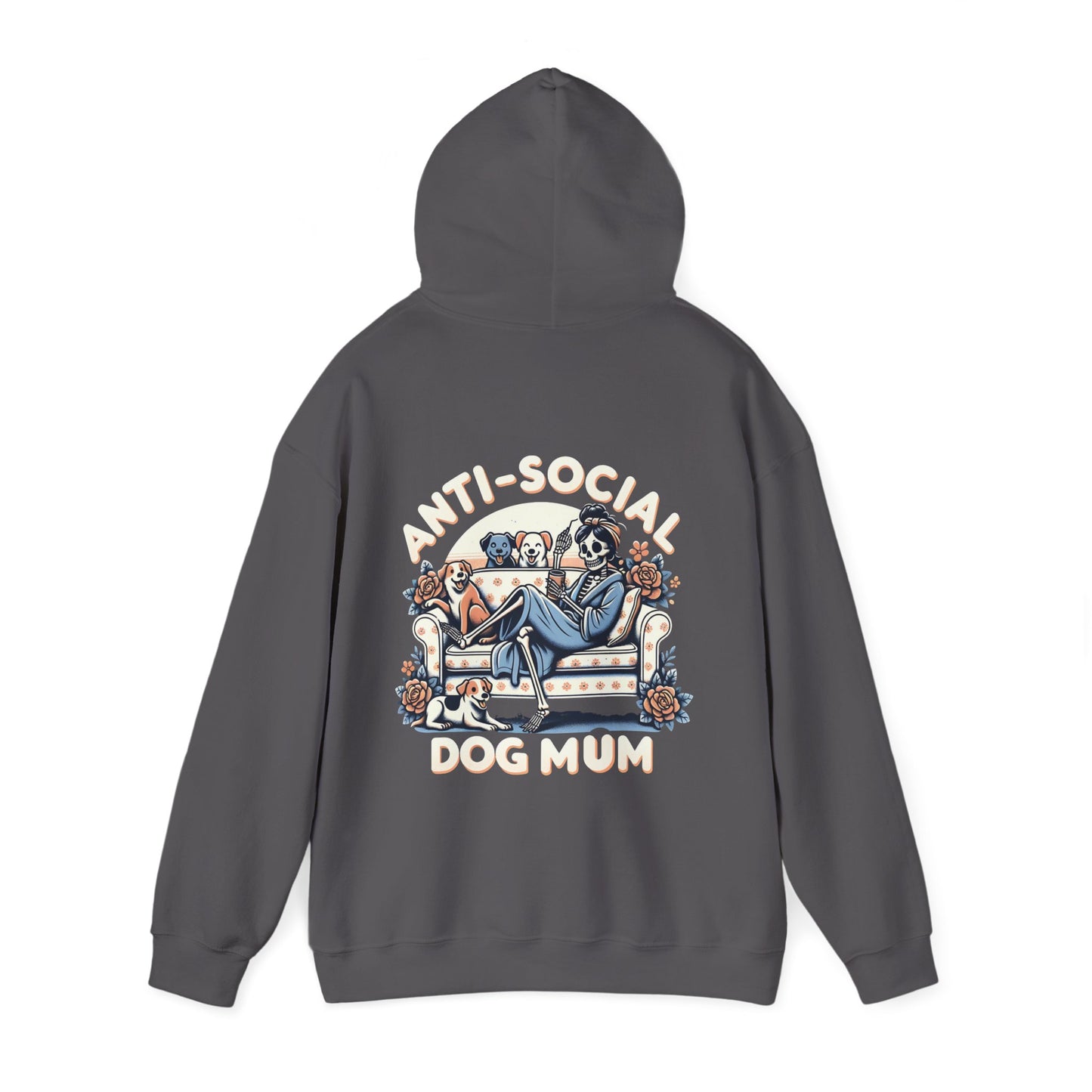 Anti-Social Dog Mum Hoodie - Cozy Sweatshirt for Pet Lovers, Gift for Dog Owners, Casual Wear, Pet-Themed Apparel, Fun Dog Mom [...]