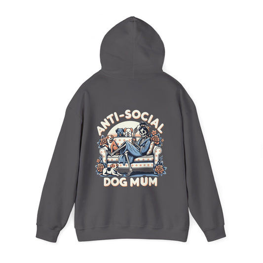 Anti-Social Dog Mum Hoodie - Cozy Sweatshirt for Pet Lovers, Gift for Dog Owners, Casual Wear, Pet-Themed Apparel, Fun Dog Mom [...]