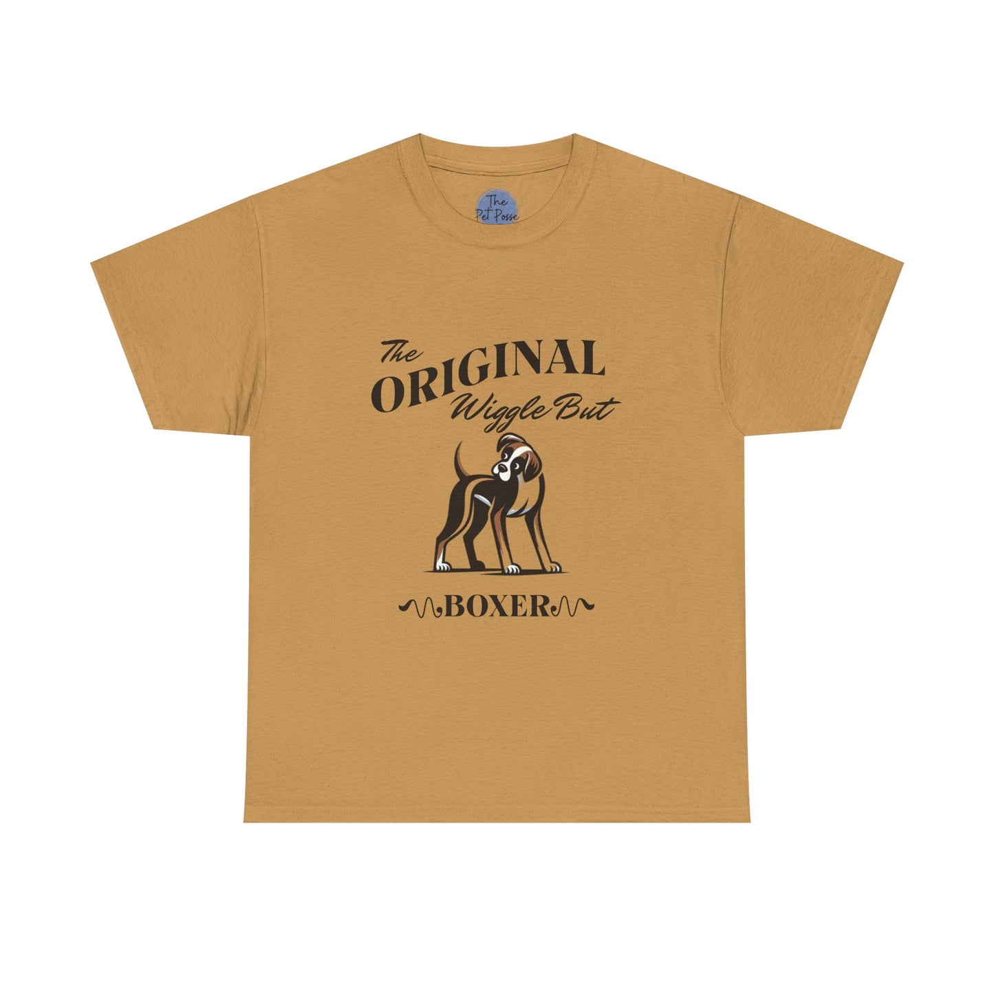 The Original Wiggle Butt Boxer Tee                                                                                                                               Funny Dog Lover T-Shirt, Pet Owner Gift, Boxer Breed Apparel, Casual Wear, Dog Mom Shirt