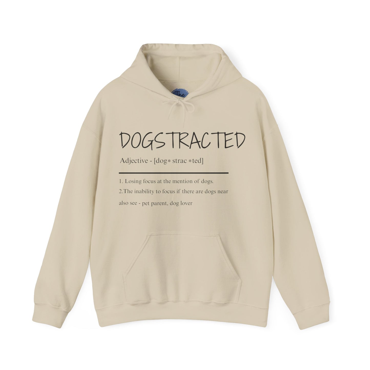 Dogstracted for those who cant concentrate around those loveable fur balls. Dog Lover's Cozy Hooded Sweatshirt, Perfect Gift for Pet Owners, Casual Wear, Dog-Themed Apparel, Birthday & Holiday Present