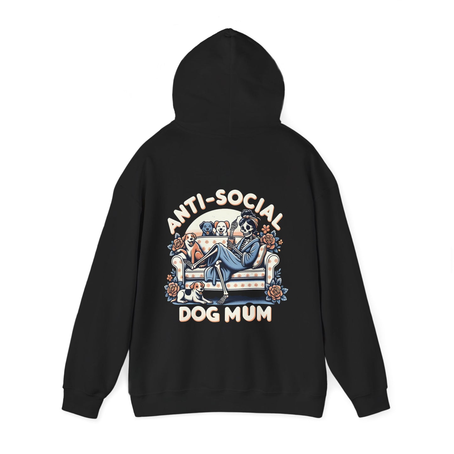 Anti-Social Dog Mum Hoodie - Cozy Sweatshirt for Pet Lovers, Gift for Dog Owners, Casual Wear, Pet-Themed Apparel, Fun Dog Mom [...]