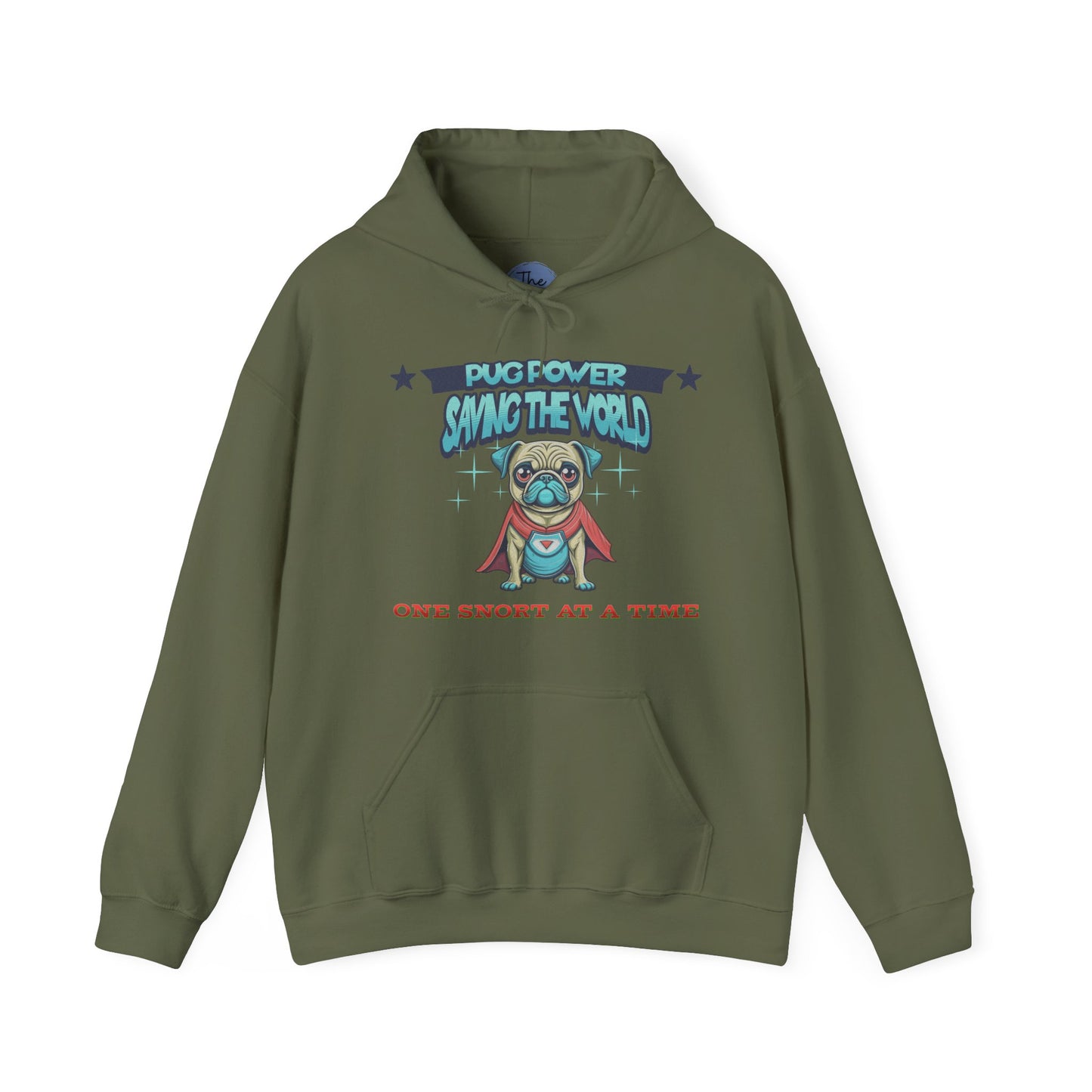 Superhero Pug Hoodie, Fun Pet Lover Sweatshirt, Gift for Dog Owners, Cozy Animal Hoodie, Cute Dog Sweatshirt