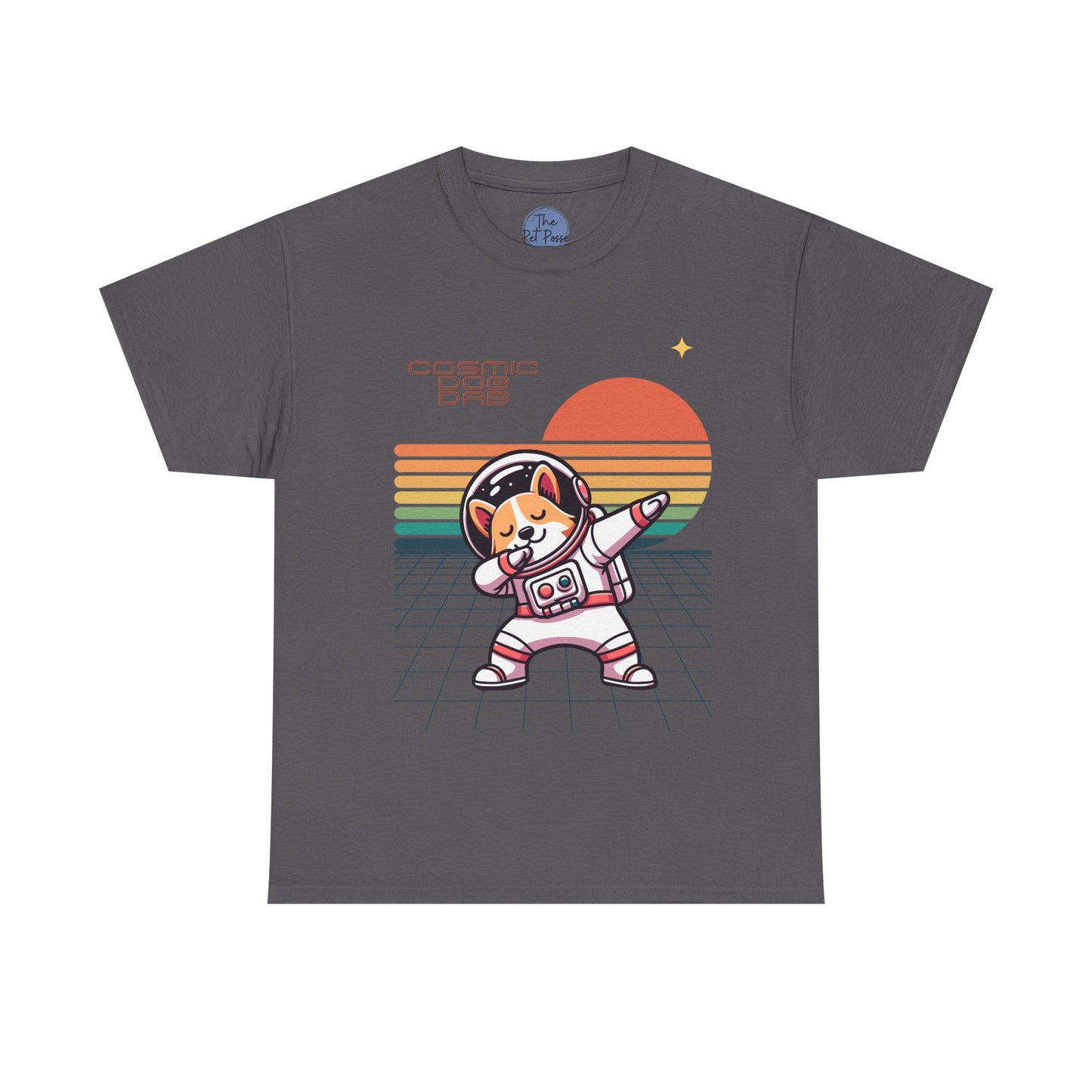 Cosmic Dog Dab Astronaut T-Shirt, Retro Space Tee, Unisex Tee, Gifts for Dog Lovers, Cute Graphic Tee, Birthday, Everyday Wear