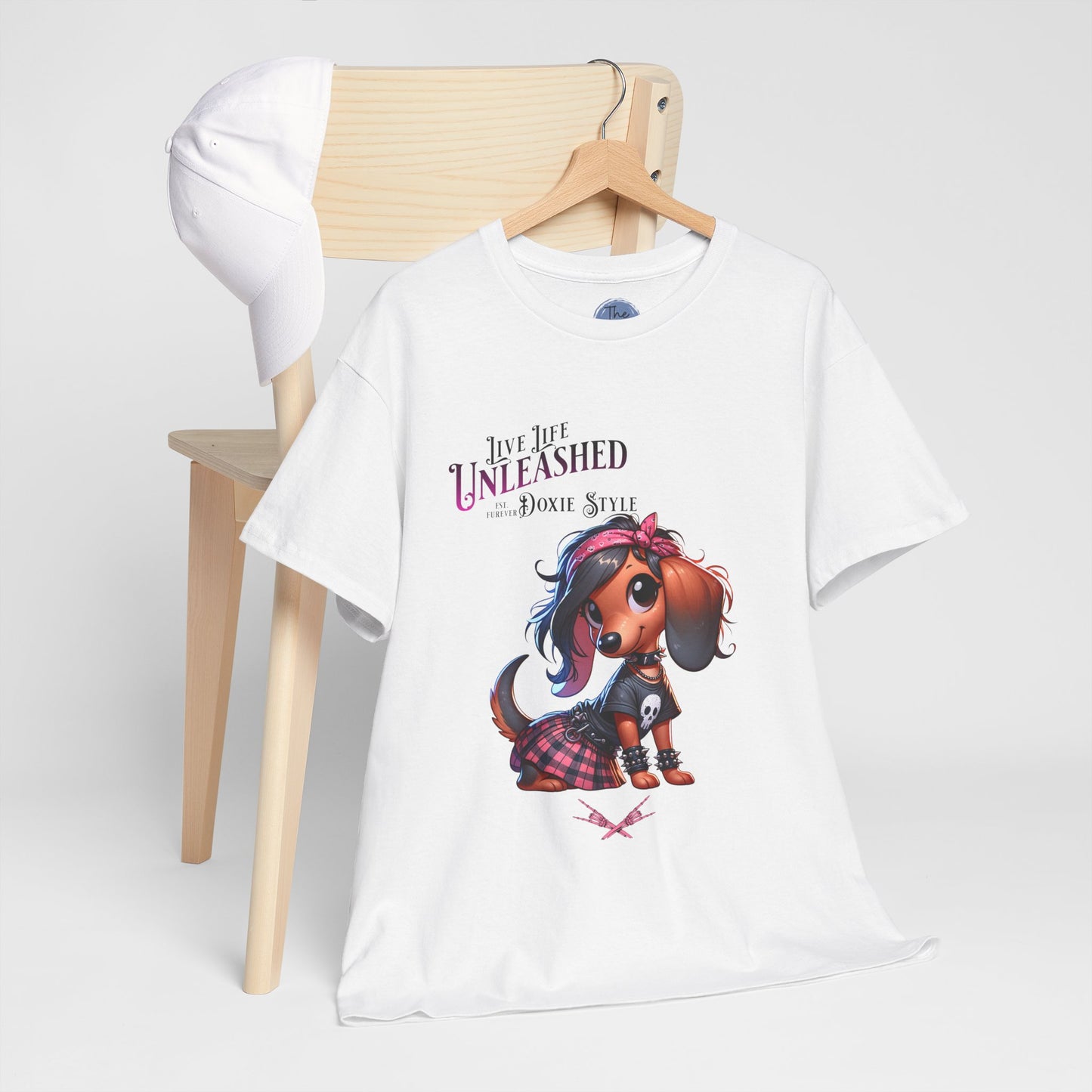 Doxie Style Unleashed  Dog Lover Tee, Cute Pet Shirt, Gift for Animal Lovers, Fun Casual T-Shirt for Every Day, Stylish Pet Apparel