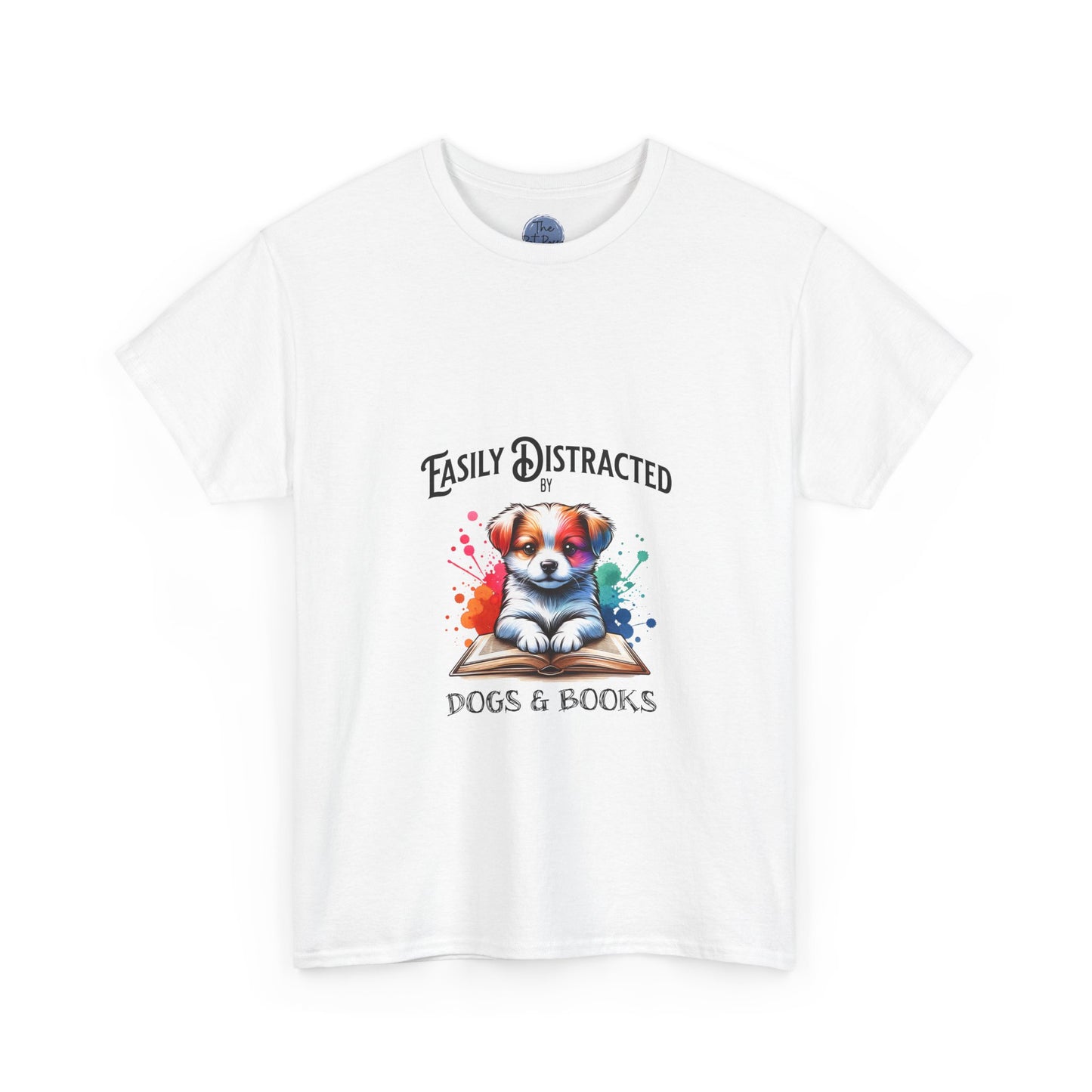 Easily Distracted Dogs & Books T-Shirt