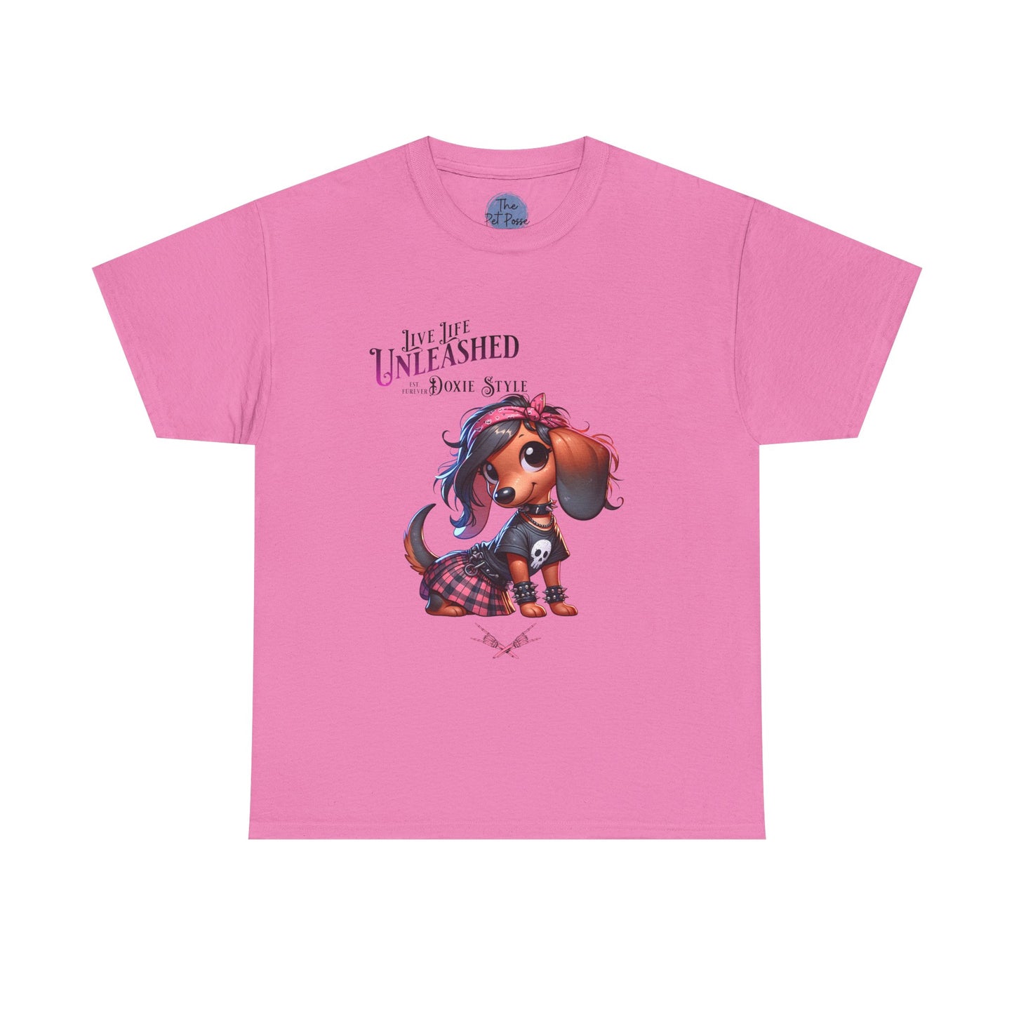 Doxie Style Unleashed  Dog Lover Tee, Cute Pet Shirt, Gift for Animal Lovers, Fun Casual T-Shirt for Every Day, Stylish Pet Apparel