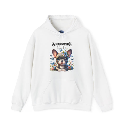 Cute Dog Flower Hoodie, So Blooming Cute Sweatshirt, Pet Lover Gift, Spring Fashion, Unisex Cozy Sweatshirt