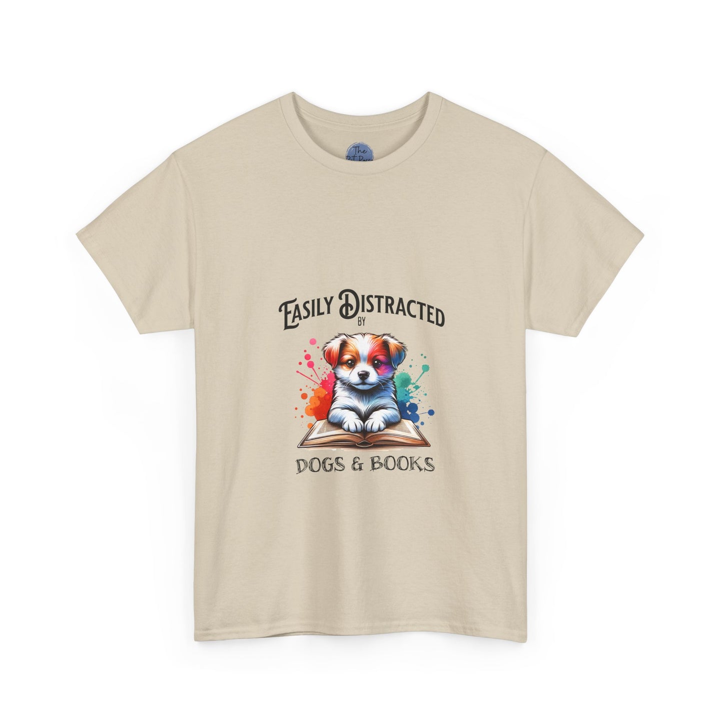 Easily Distracted Dogs & Books T-Shirt