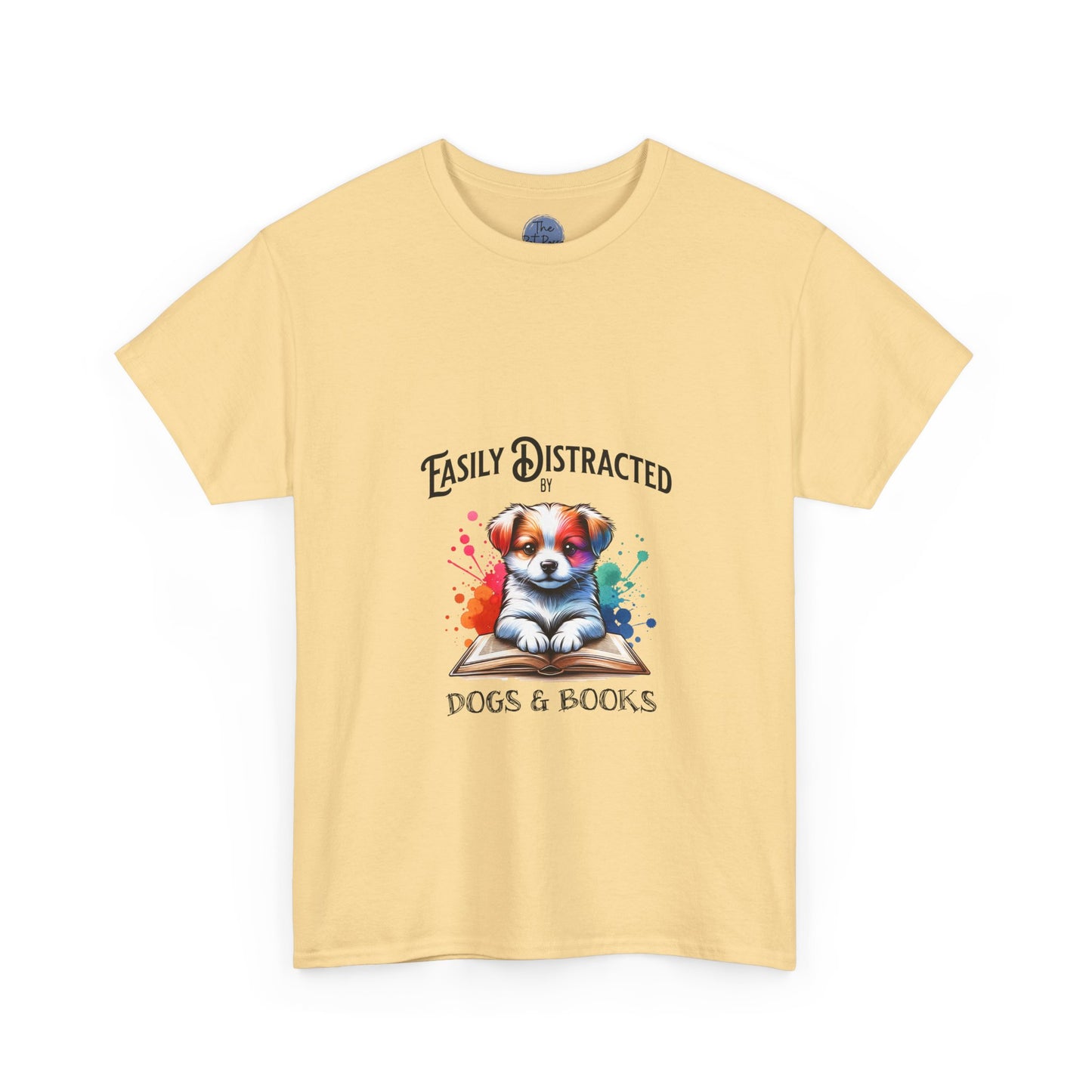 Easily Distracted Dogs & Books T-Shirt