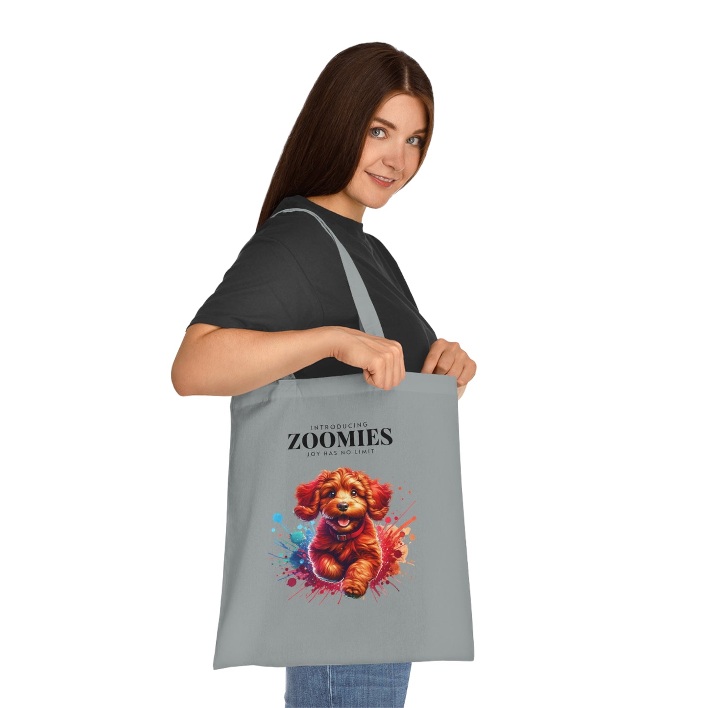 Zoomies - Joy has no limit – Cute Dog Canvas Shopper - Tote