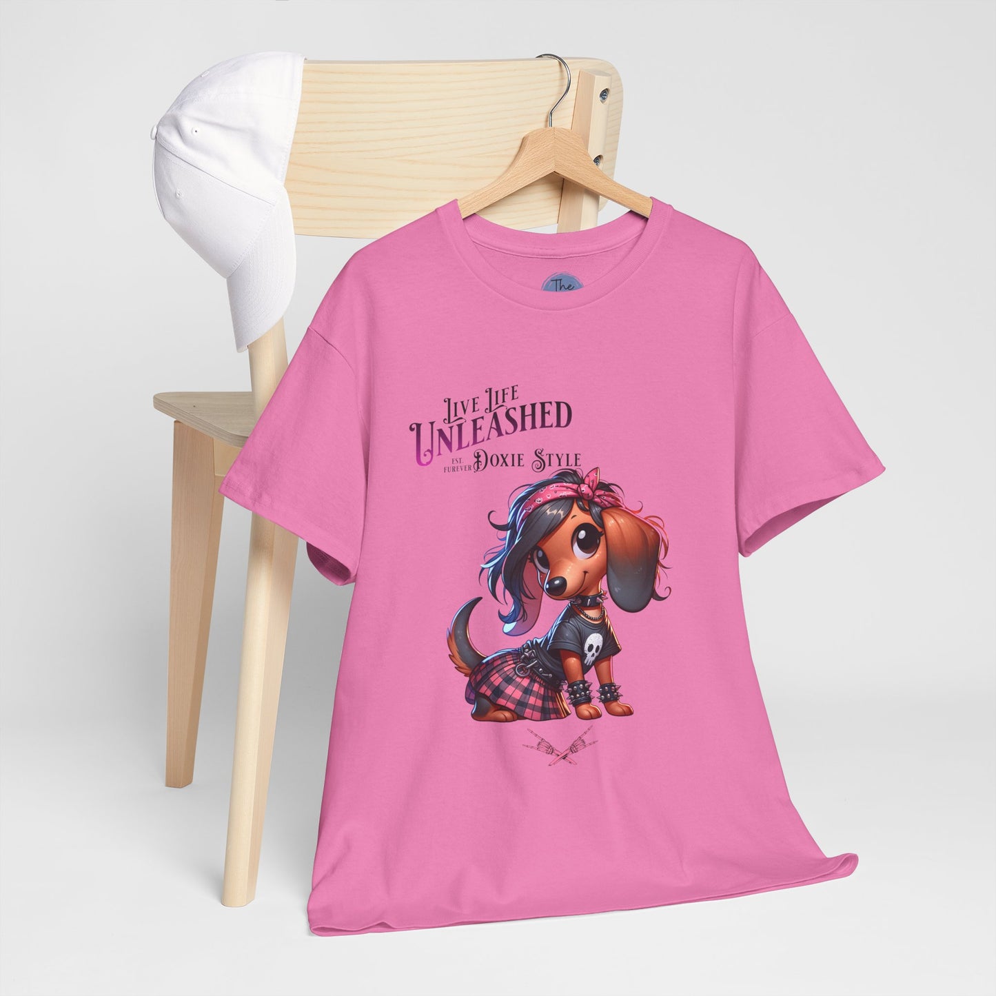 Doxie Style Unleashed  Dog Lover Tee, Cute Pet Shirt, Gift for Animal Lovers, Fun Casual T-Shirt for Every Day, Stylish Pet Apparel