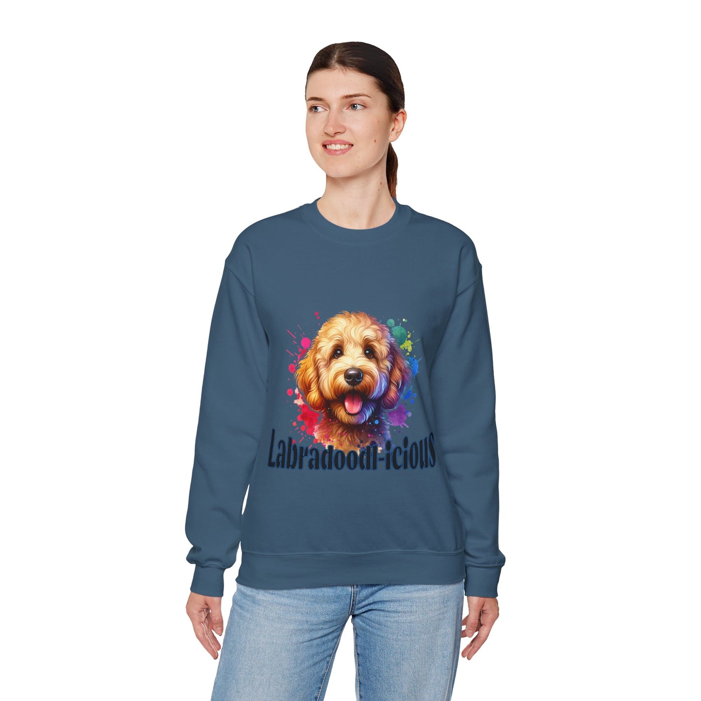 Labradoodle-Licious Sweatshirt | Cozy Dog Lover Gift, Animal Sweater, Pet Owner Apparel, Funny Dog Shirt, Cute Crewneck