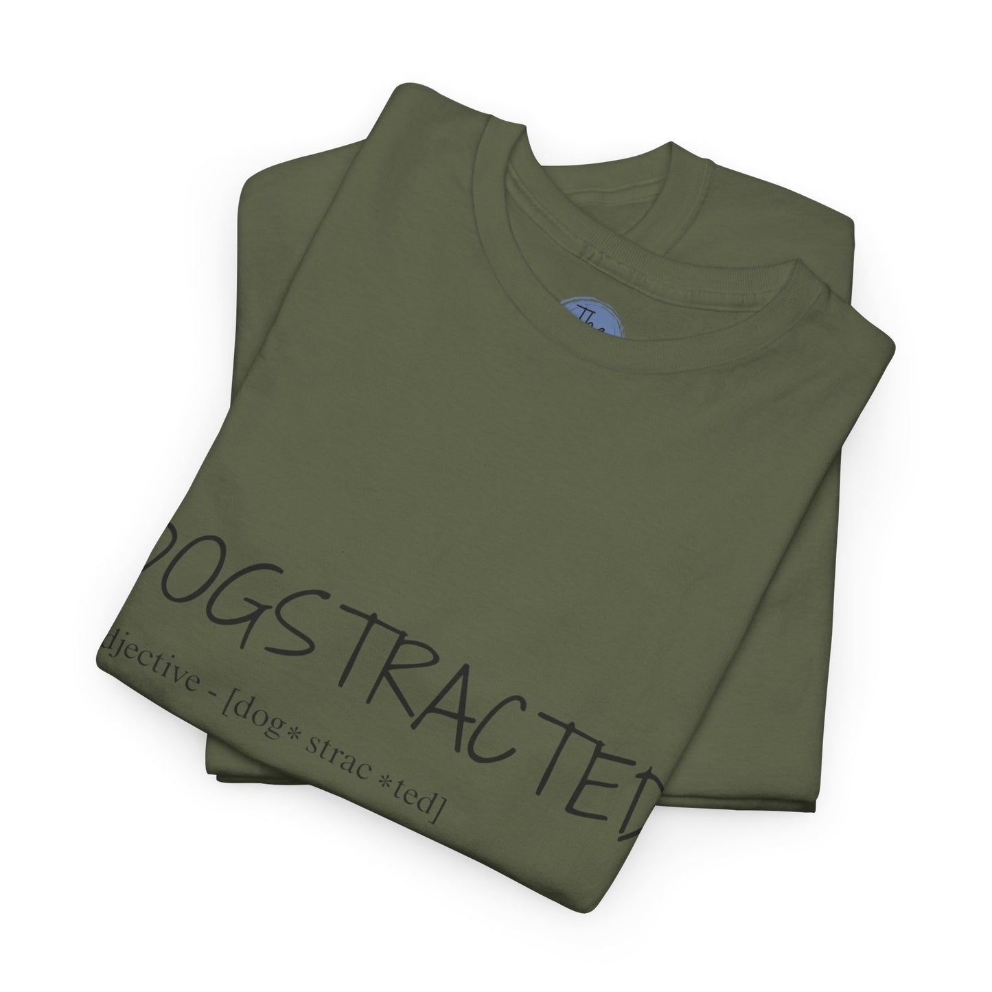 Dogstracted - Unisex Dog-Themed Heavy Cotton Tee - Perfect Gift for Dog Lovers, Casual Wear, Pet Owners, Birthdays, Dog Days