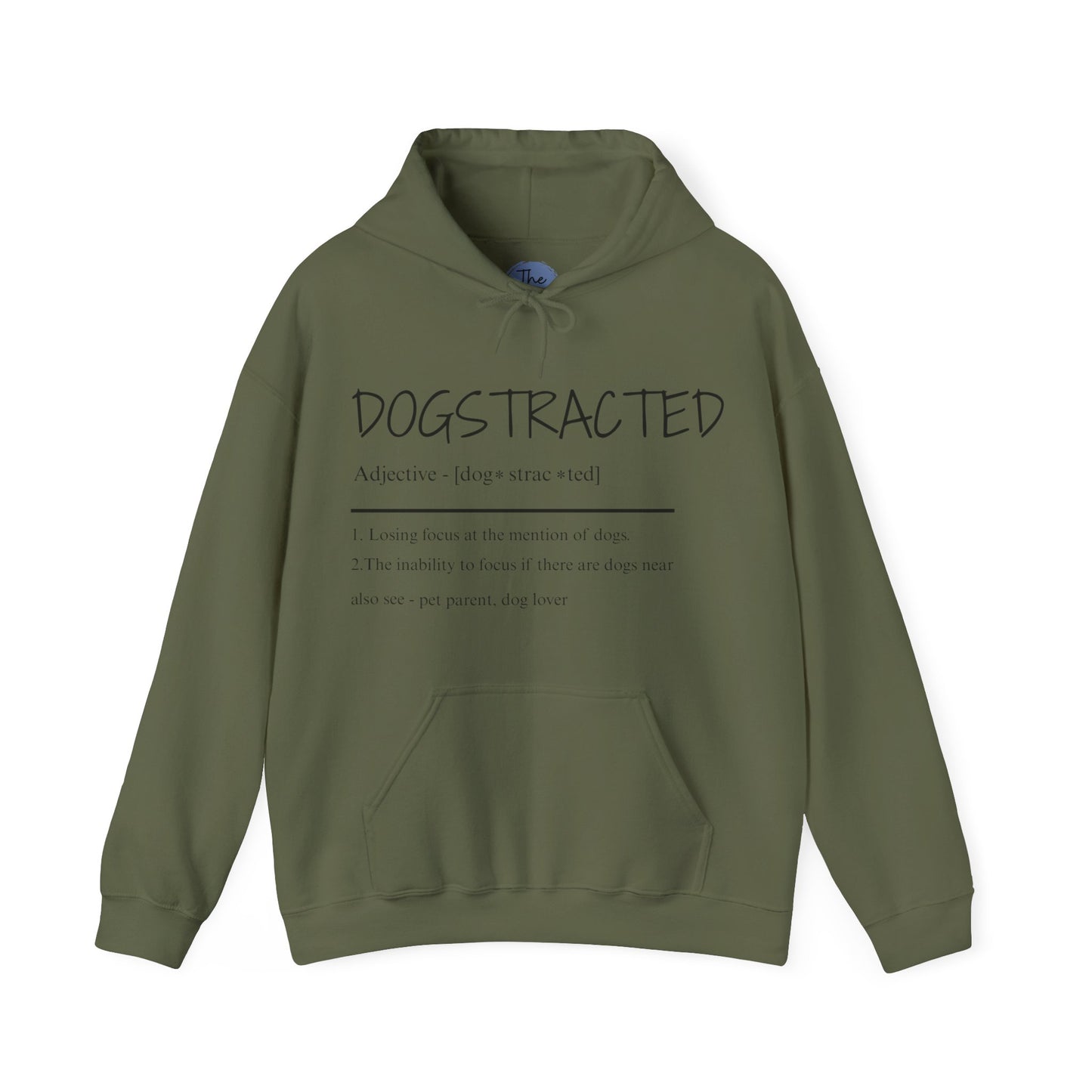 Dogstracted for those who cant concentrate around those loveable fur balls. Dog Lover's Cozy Hooded Sweatshirt, Perfect Gift for Pet Owners, Casual Wear, Dog-Themed Apparel, Birthday & Holiday Present