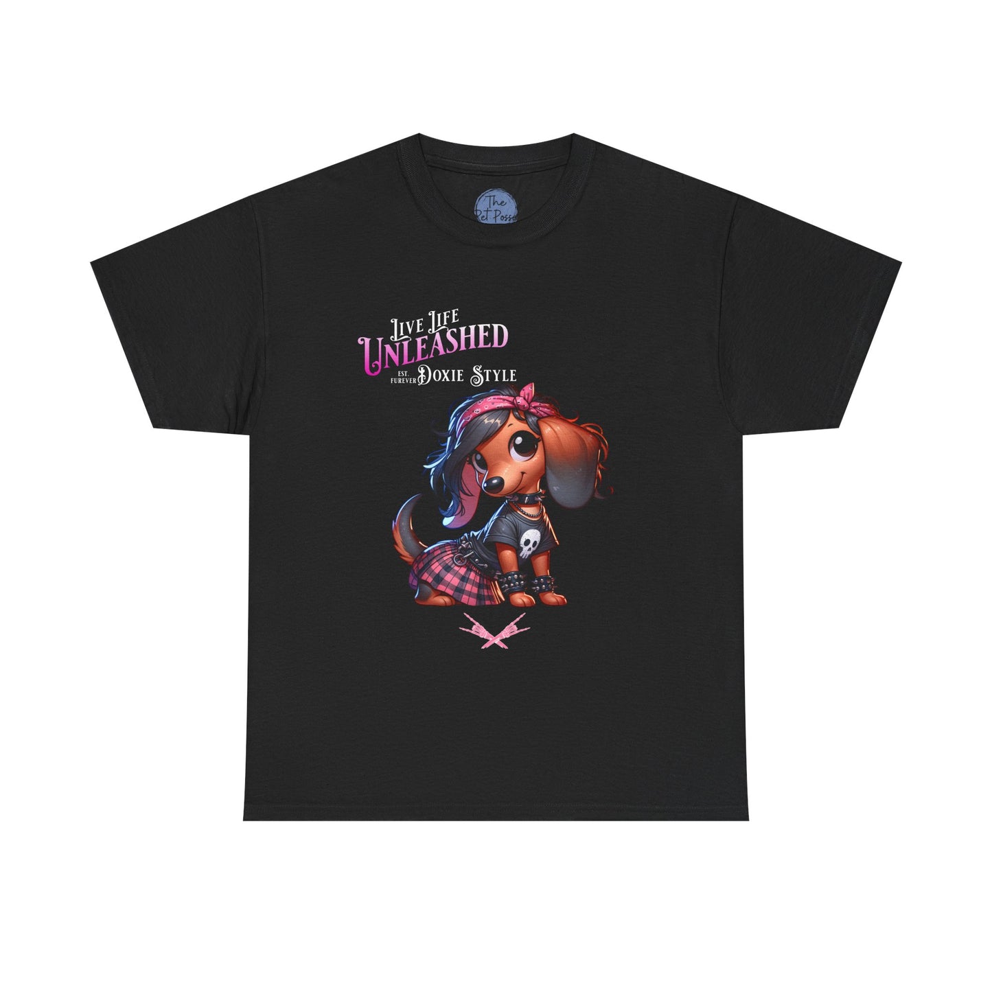 Doxie Style Unleashed  Dog Lover Tee, Cute Pet Shirt, Gift for Animal Lovers, Fun Casual T-Shirt for Every Day, Stylish Pet Apparel