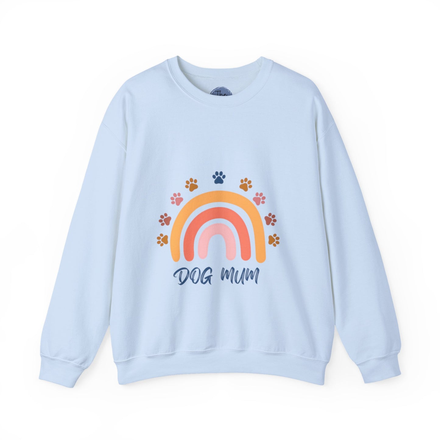 Rainbow Retro Dog Mum Sweatshirt | Cozy Gift for Pet Owners, Animal Lovers, Birthday, Mother’s Day, Everyday Wear