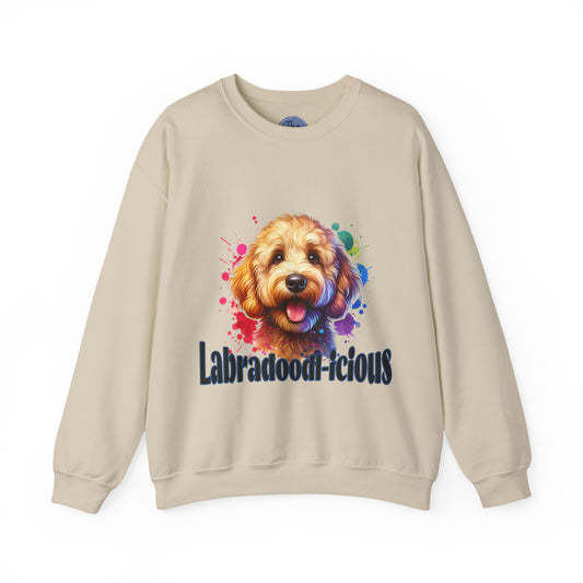 Labradoodle-Licious Sweatshirt | Cozy Dog Lover Gift, Animal Sweater, Pet Owner Apparel, Funny Dog Shirt, Cute Crewneck