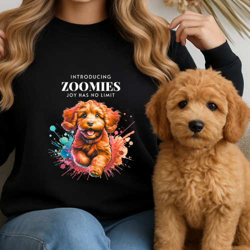 Zoomies Joy Has No Limit — Cute Sweatshirt