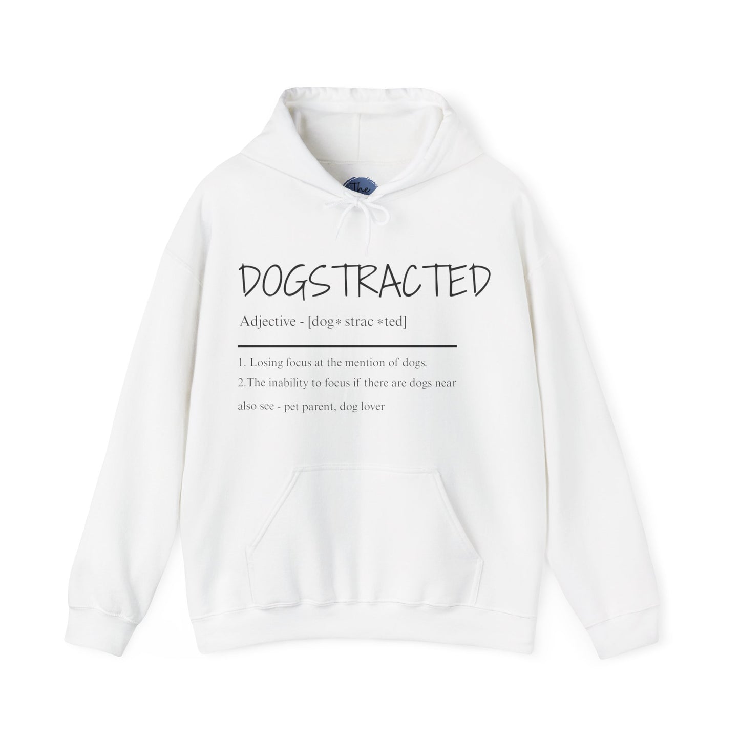 Dogstracted for those who cant concentrate around those loveable fur balls. Dog Lover's Cozy Hooded Sweatshirt, Perfect Gift for Pet Owners, Casual Wear, Dog-Themed Apparel, Birthday & Holiday Present