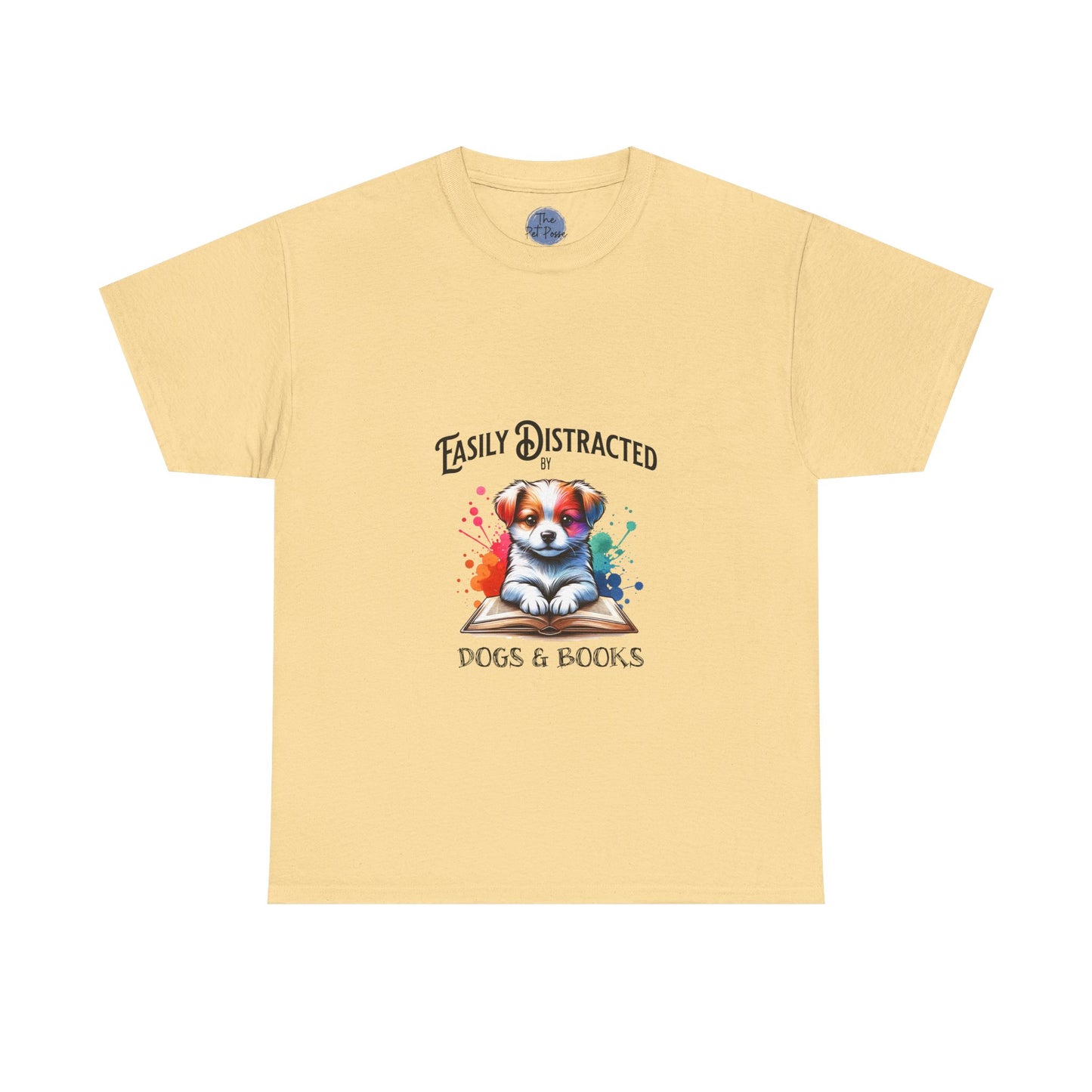 Easily Distracted Dogs & Books T-Shirt