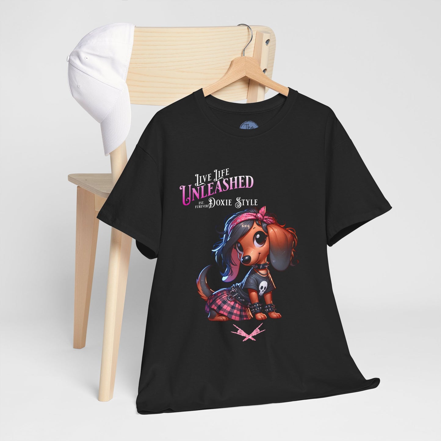 Doxie Style Unleashed  Dog Lover Tee, Cute Pet Shirt, Gift for Animal Lovers, Fun Casual T-Shirt for Every Day, Stylish Pet Apparel