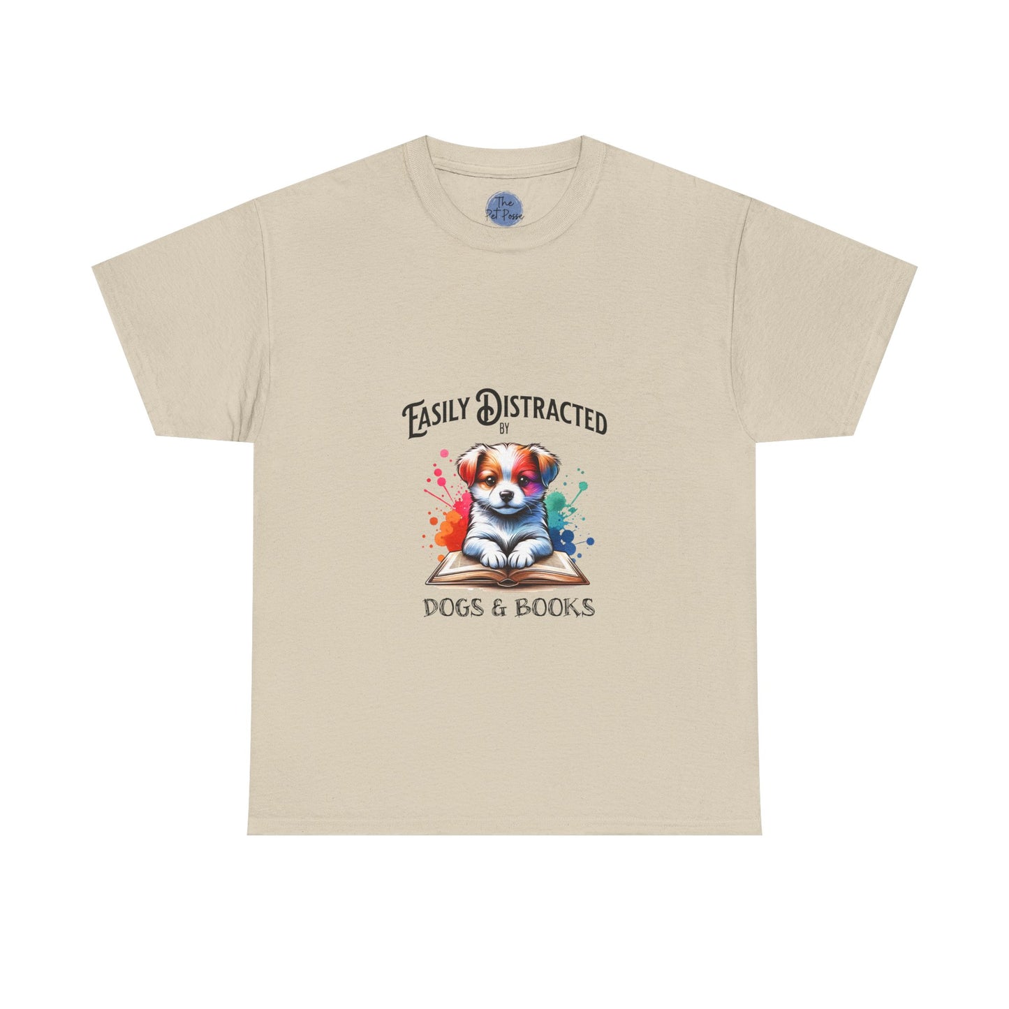 Easily Distracted Dogs & Books T-Shirt