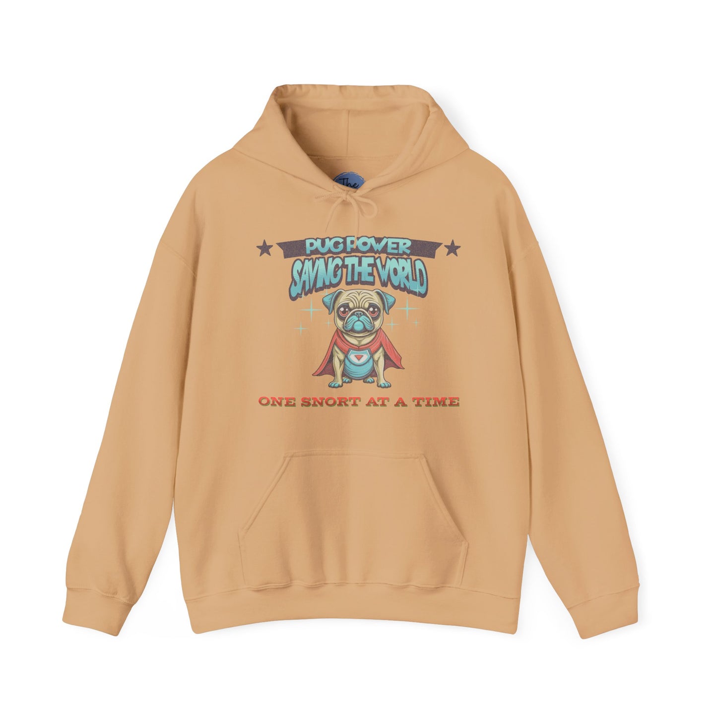 Superhero Pug Hoodie, Fun Pet Lover Sweatshirt, Gift for Dog Owners, Cozy Animal Hoodie, Cute Dog Sweatshirt