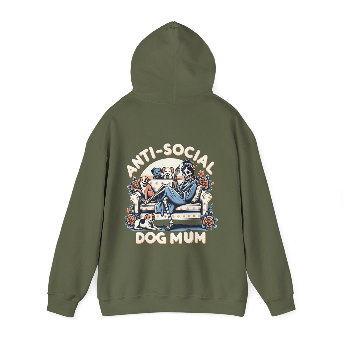 Anti-Social Dog Mum Hoodie - Cozy Sweatshirt for Pet Lovers, Gift for Dog Owners, Casual Wear, Pet-Themed Apparel, Fun Dog Mom [...]
