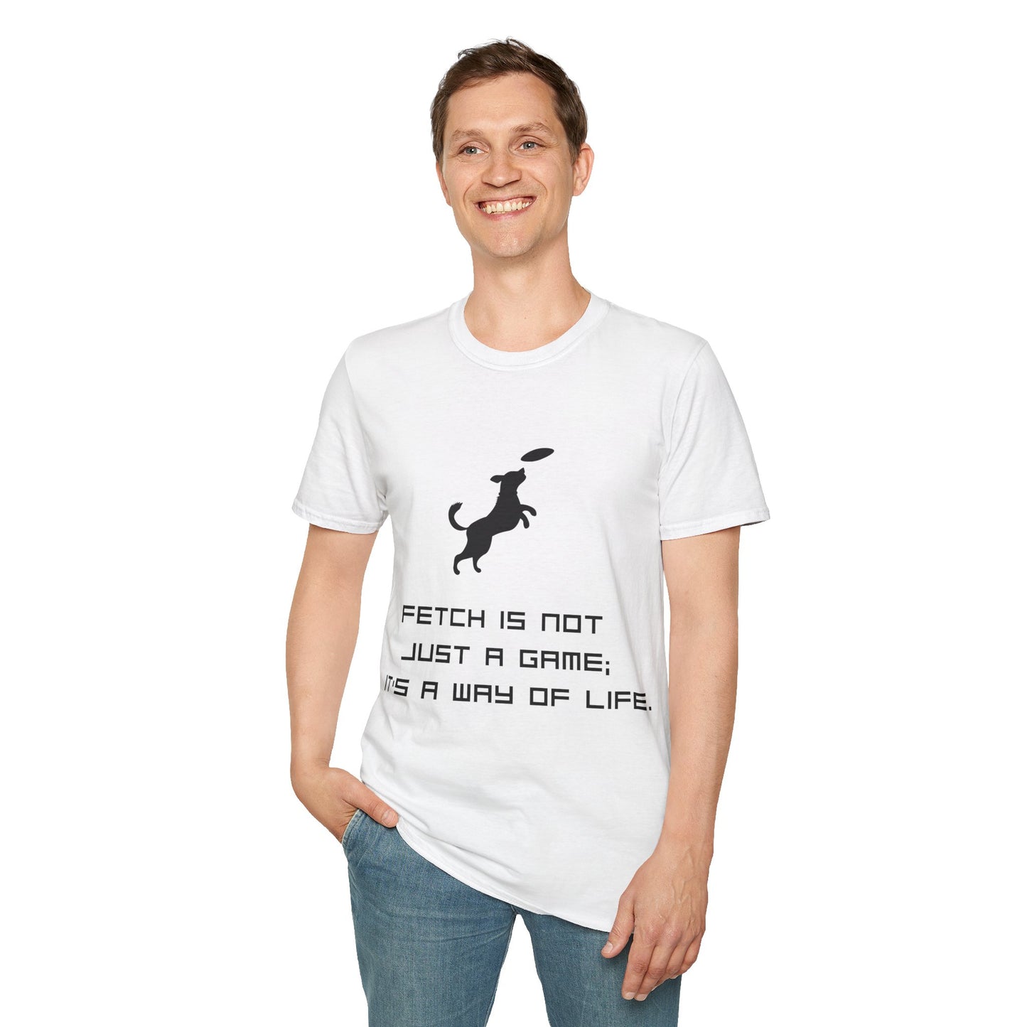 Funny Dog T-Shirt — “Fetch Not Just a Game, It’s a Wag of Life”