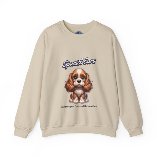 Cute Dog Sweatshirt, Spaniel Ears -  Crewneck, Pet Lover Gift, Cozy  Dog Jumper