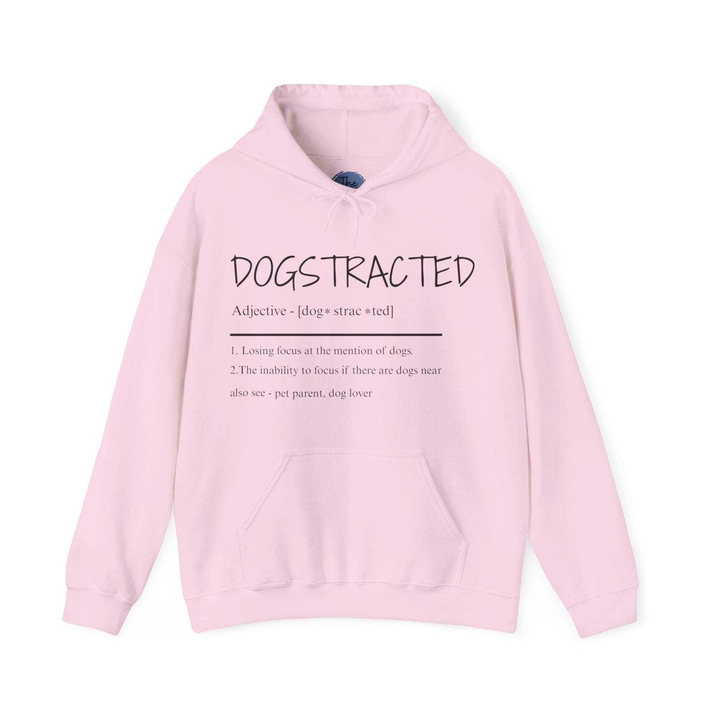 Dogstracted for those who cant concentrate around those loveable fur balls. Dog Lover's Cozy Hooded Sweatshirt, Perfect Gift for Pet Owners, Casual Wear, Dog-Themed Apparel, Birthday & Holiday Present
