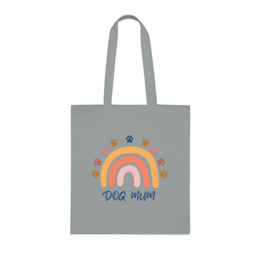 Dog Mum Retro  Rainbow Tote Bag | Eco-Friendly Reusable Shopper | Gift for Dog Lovers | Cute Pet Owner Bag | Adorable Everyday Carryall