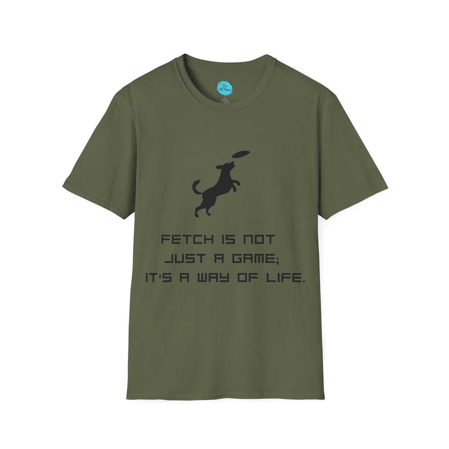 Funny Dog T-Shirt — “Fetch Not Just a Game, It’s a Wag of Life”
