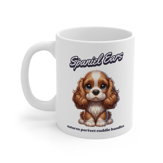 Adorable Spaniel Ears Mug | Cute Dog Coffee Cup, Pet Lover Gift, Animal Mug, Dog Mom Mug, Dog Lover's Coffee, Spaniel Dog Gift