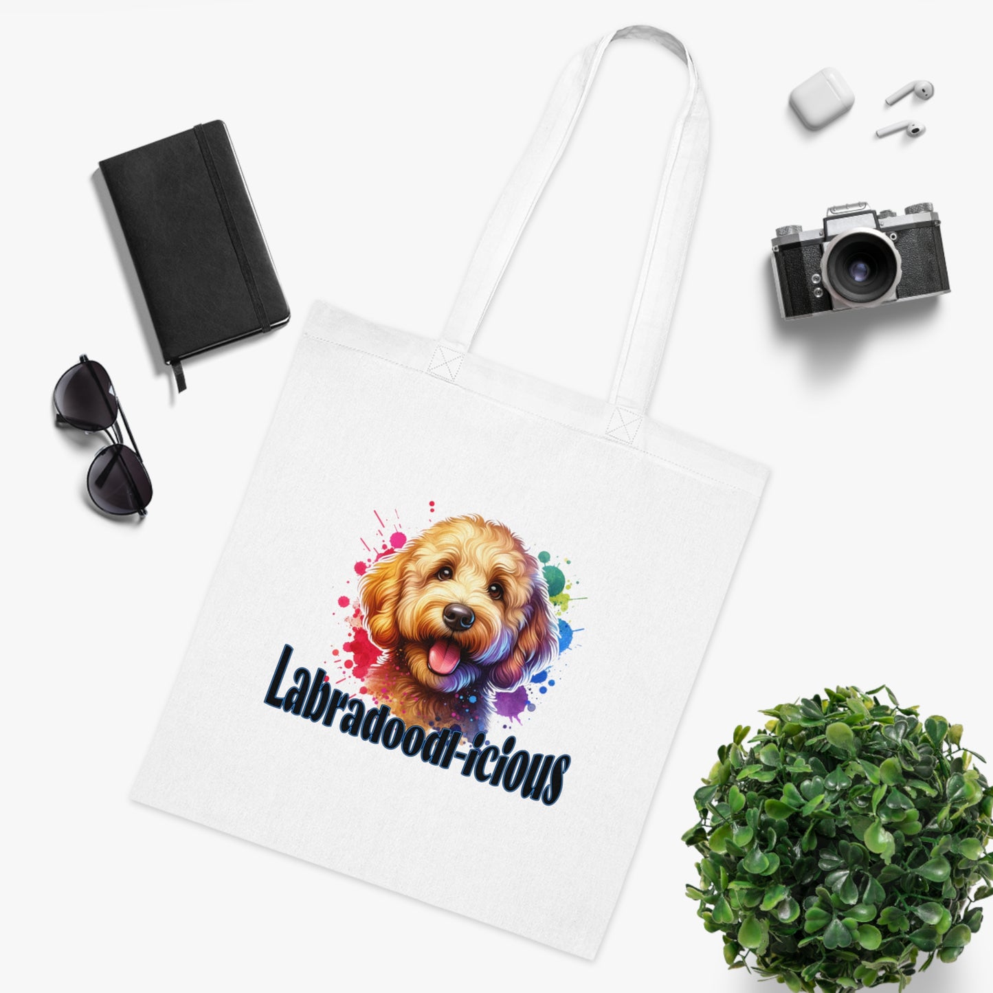 Labradoodle Tote Bag - Cute Dog Lover Canvas Bag for Shopping, Gifts, Pet Owners, Dog Lovers, Everyday Use