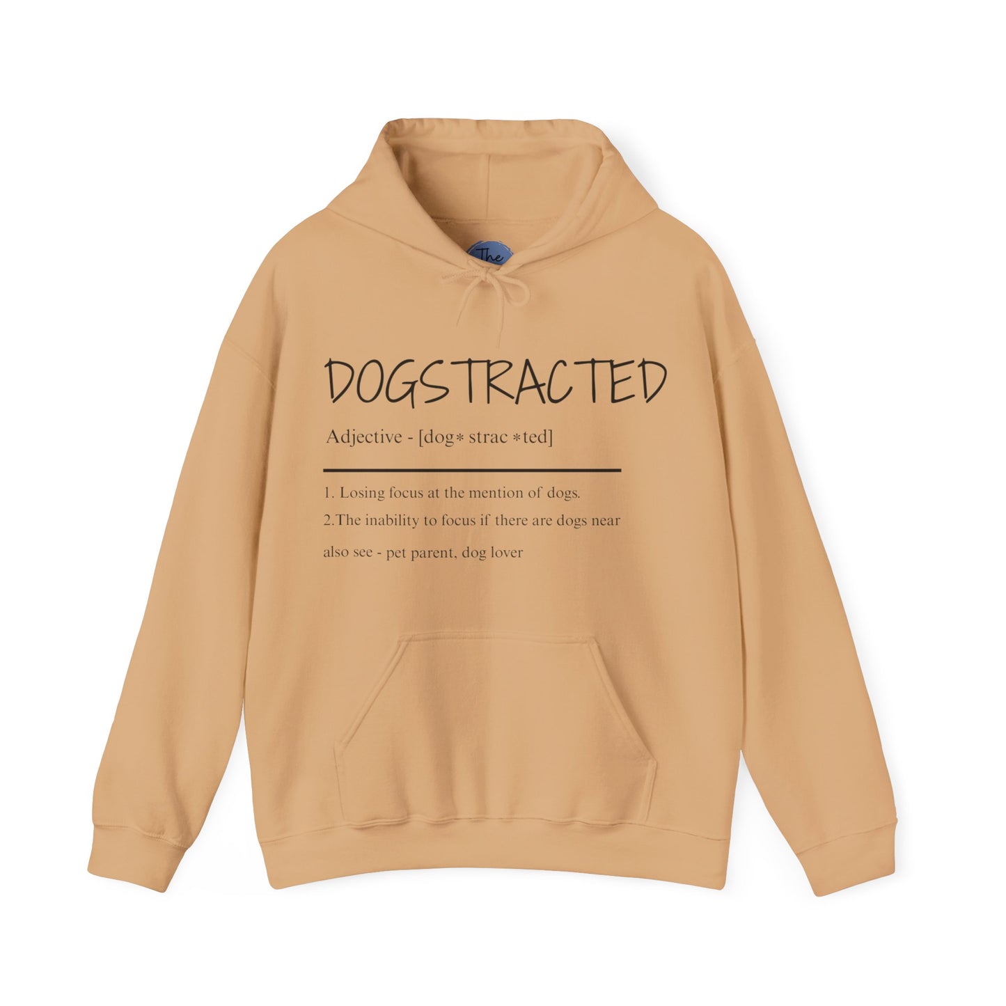 Dogstracted for those who cant concentrate around those loveable fur balls. Dog Lover's Cozy Hooded Sweatshirt, Perfect Gift for Pet Owners, Casual Wear, Dog-Themed Apparel, Birthday & Holiday Present