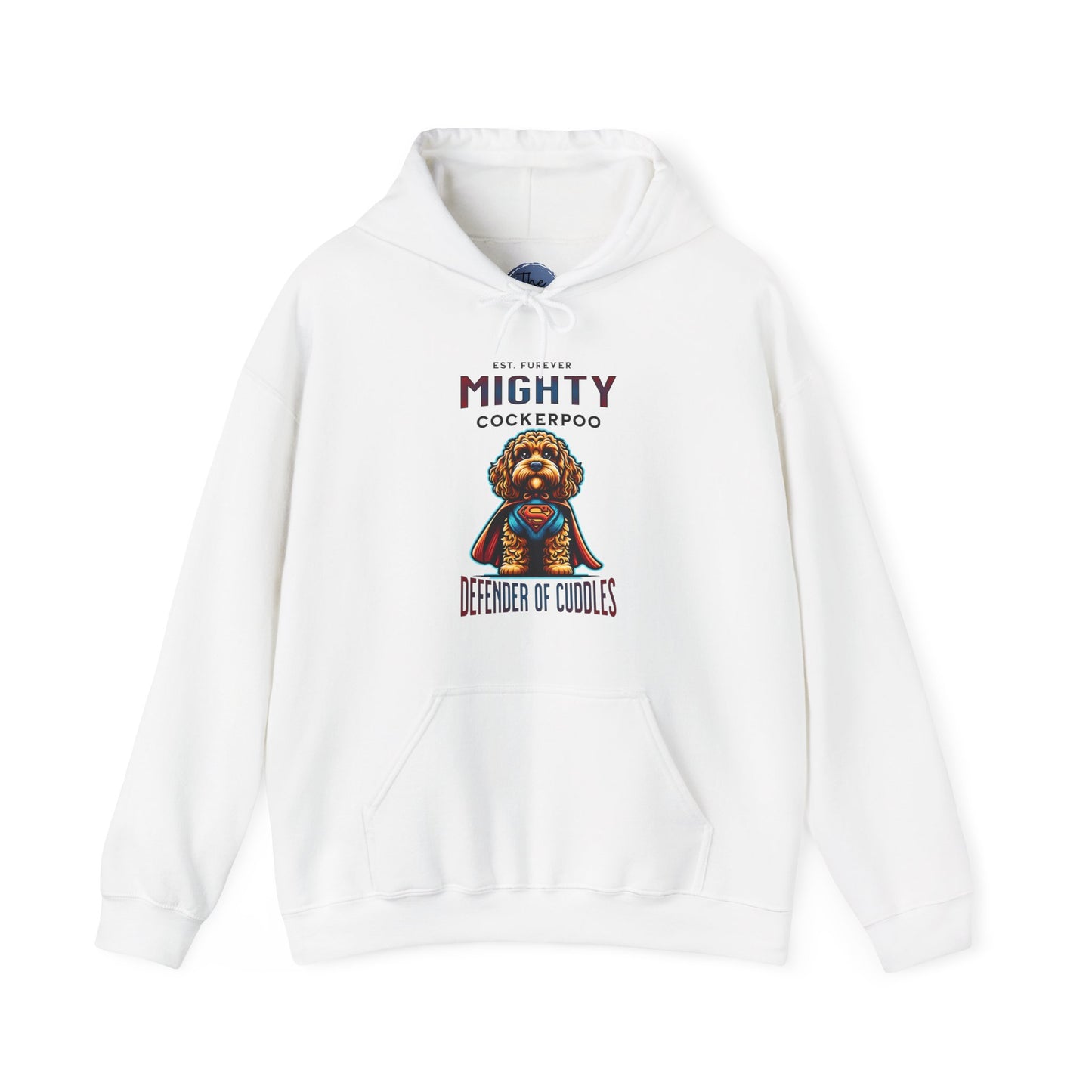 Mighty Cockerpoo  Hoodie | Cozy Pet Lover Gift, Animal Apparel, Dog Lover Hoodie, Cute Gift for Dog Owners, Fun Animal Sweatshirt